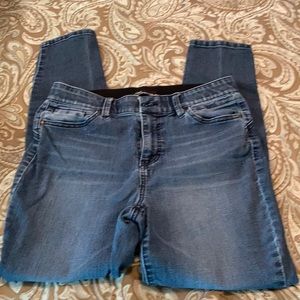 Skinny jeans, stretch blue jeans